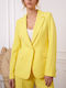 Cuca Women's Waisted Blazer Yellow