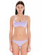 Bikini Set Sports Bra with Removable Padding and Brazil Lilac