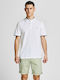 Jack & Jones Herren Kurzarmshirt Polo Weiß