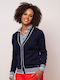 Heavy Tools Women's Knitted Cardigan Blue