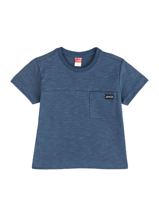 Joyce Παιδικό T-shirt Μπλε Pocket