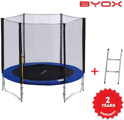 Byox Kids Trampoline 244cm with Net & Ladder
