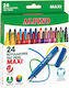 Alpino Markere De Pictură Cu Apă 5.7mm Groși Lavabili Neon Set 24 Culori