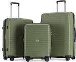 Lavor Travel Suitcases Hard Green with 4 Wheels