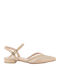 Lederne Damen Ballerinas in Beige Farbe