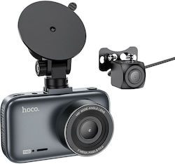 Hoco 1080P Windshield Car DVR Set with Rear Camera, 3" Display with Suction Cup