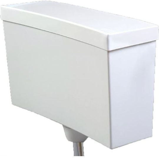 Kariba Wall Mounted Plastic Low Pressure Rectangular Toilet Flush Tank White