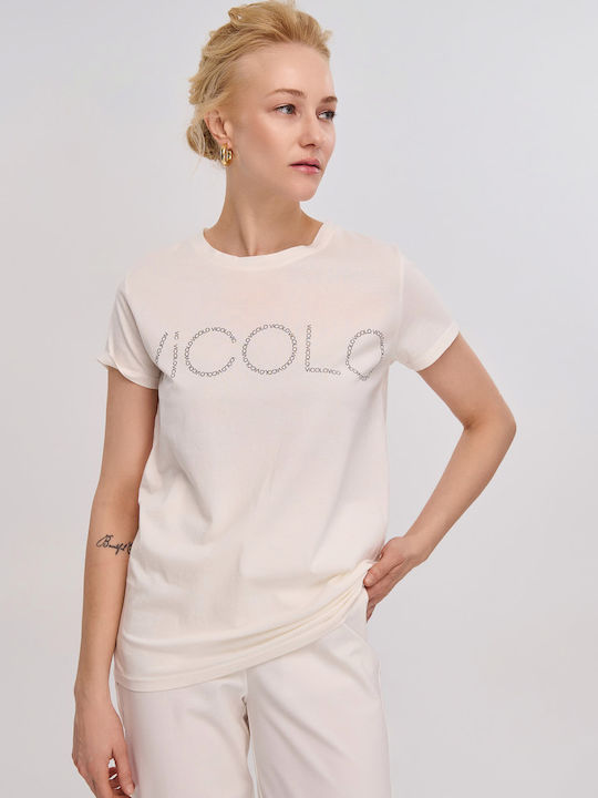 Vicolo Damen T-shirt Weiß