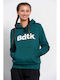 Long Women's Sweatshirt Hooded Blue