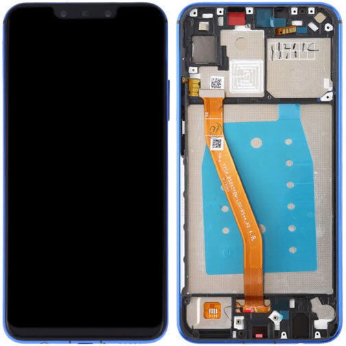 Screen with Touch Mechanism and Frame for Huawei P Smart Plus 2019 (Blue)