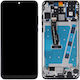 Screen with Touch Mechanism and Frame for Huawei P30 Lite 2019 MAR-L01A / MAR-LX1A / MAR-L21A (Black)