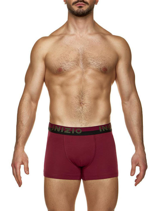 Inizio Men's Boxer Burgundy