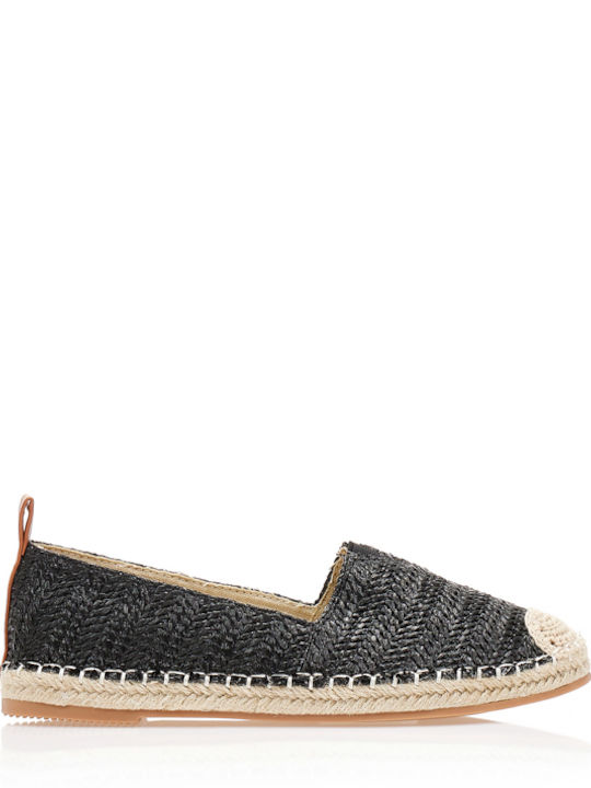 Din material textil Espadrile dama în culoarea Negru