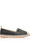 Din material textil Espadrile dama în culoarea Negru