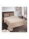 Kipper Roman Coverlet Single Microfiber Rotten Apple-beige 160x220cm