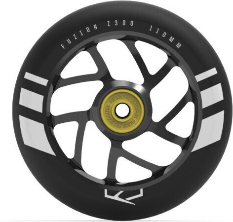 Fuzion Flight Wheel 110mm Black With Black Core (pair) Fuzion