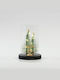 Christmas Decorative Illuminated Glass Tree 18.5cm Green