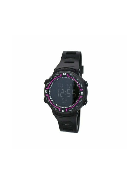 Lasika 480072 Ceas Digital pentru Copii cu Brățară Metalică Purple