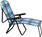 Escape Lounger-Armchair Beach with Recline 7 Slots Black 36x20cm