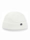 Beanie Unisex Σκούφος Πλεκτός σε Λευκό χρώμα