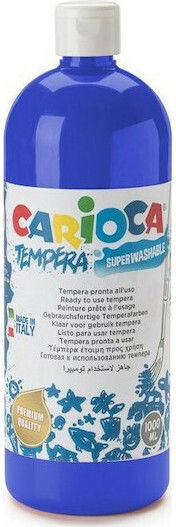 Carioca Tempera Paints Blue in Bottle 1000ml 1pcs