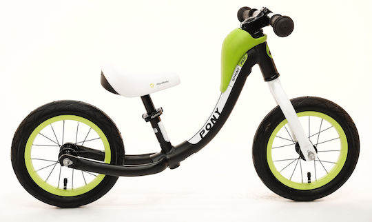 Royal Baby Bicicletă de Echilibru pentru Copii Pony Negru