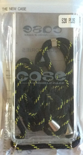 Back Cover Silicone with Strap Transparent (Galaxy S20+)