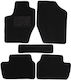 Set of Front and Rear Mats 5pcs for Peugeot 307 2001-2008 Black