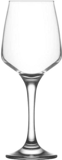 Gurallar Set of Glasses for White Wine made of Glass Stemmed 330ml 6pcs
