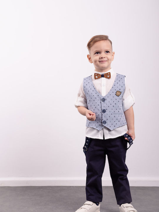 Hashtag Kinder-Set mit Hose Sommer 4Stück Blue