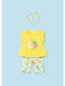 Kids' Set with Leggings Summer 3pcs Yellow