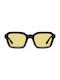 Meller Nayah Sonnenbrillen mit Schwarz Rahmen und Gelb Polarisiert Linse NAY-TUTSUN