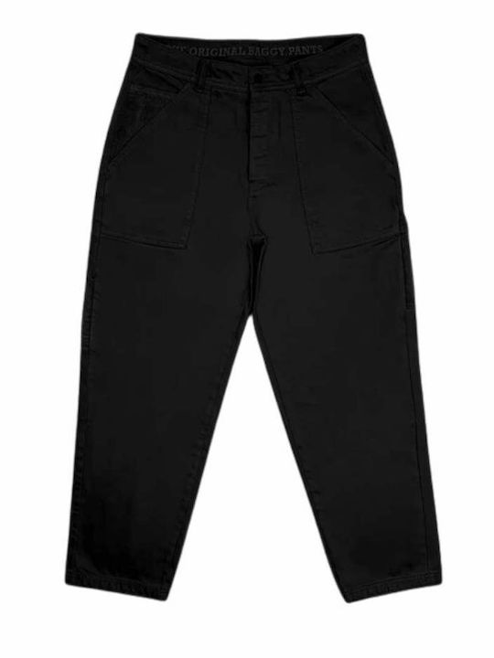 Homeboy Women's Jean Trousers in Baggy Line Black