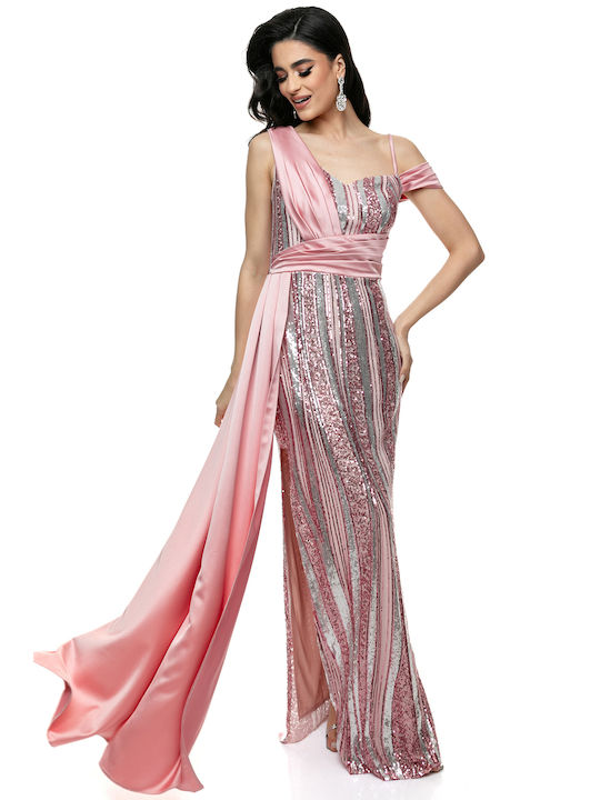 RichgirlBoudoir Maxi Evening Dress Pink