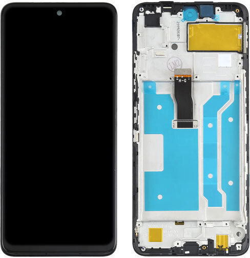Οθόνη mit Touch-Mechanismus und Rahmen für Huawei P Smart 2021 (Schwarz)