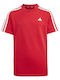 Kinder-T-Shirt rot Essentials 3-Stripes