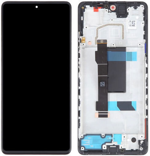 Oled съвместим LCD екран и сензорен механизъм с рамка за Xiaomi Redmi Note 12 Pro 5g / Poco X5 Pro 5g Black