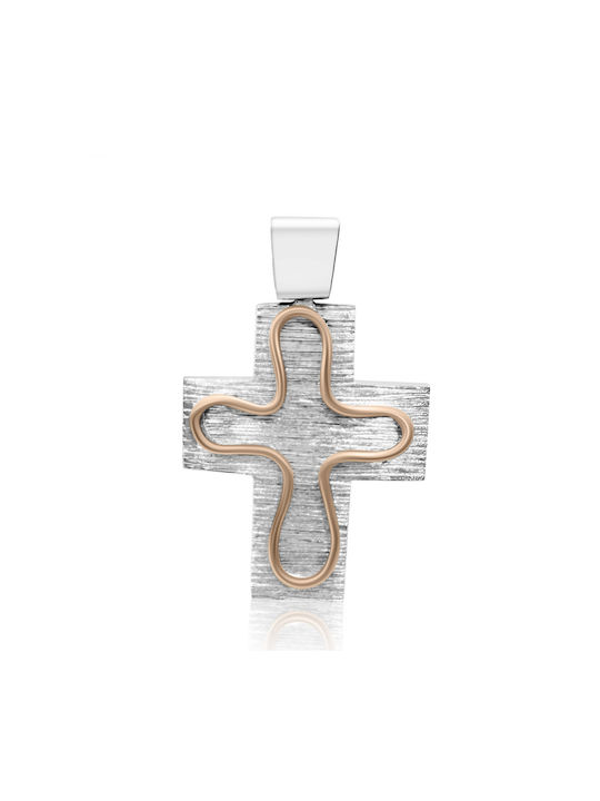 Chrilia White Gold Cross 14K