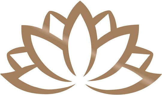 Wallity Wanddekoration Lotus Kupfer aus Metall 60x35cm