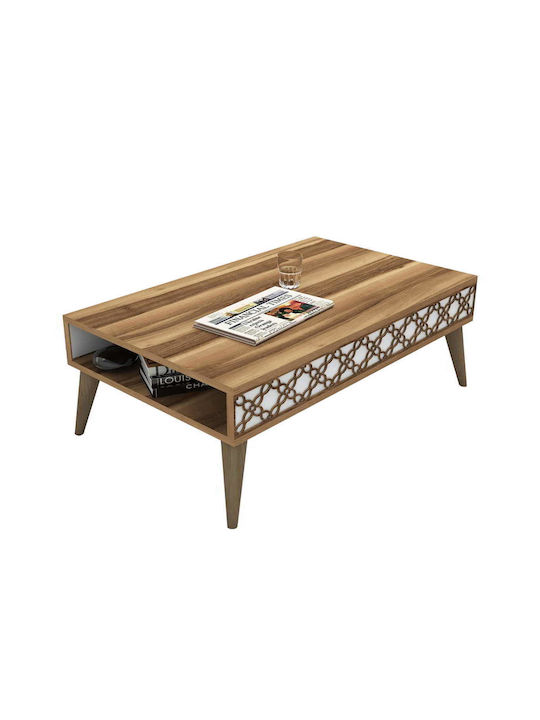 Rectangular Coffee Table White L105xW60xH36cm