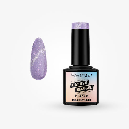 Elixir Semi Ημιμόνιμο Βερνίκι Νυχιών Languid Lavender 1423 Cat Eye 8ml
