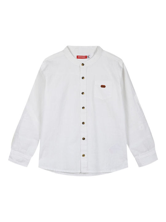 Energiers Kids Linen Shirt Ecru