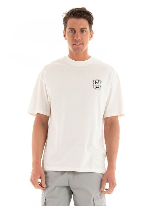 Jack & Jones T-shirt Bărbătesc cu Mânecă Scurtă Alb