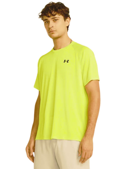 Under Armour Bărbați T-shirt Sportiv cu Mânecă Scurtă Galben