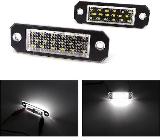Светлини за регистрационната табела LED 12V за Volkswagen Количка / Пасат / Туран / Транспортьор / Пасат Вариант / T5 / T6 2бр