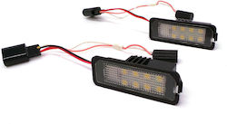 Φώτα Πινακίδας Led 12V για Mini Cabrio Volkswagen Amarok / Eos / Golf / Lupo / Beetle / Passat / Phaeton / Polo / Scirocco / Touareg 2τμχ