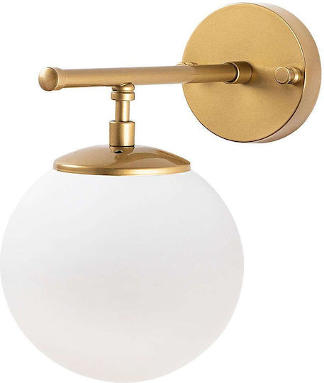 Opviq Leuchte Wand mit Fassung E14 Weiß 15cm
