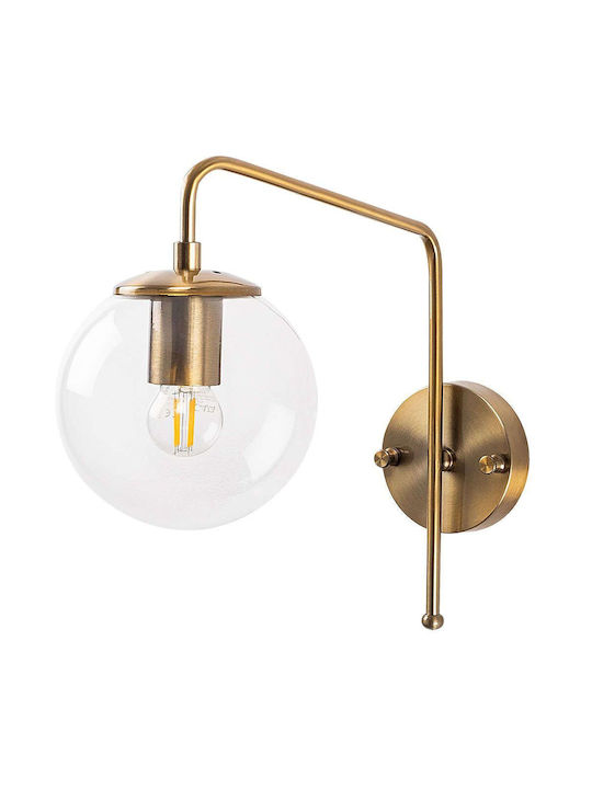 Opviq Wall Lamp with E14 Socket Gold 15cm