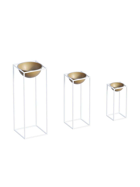 Aberto Design Pot White Set 3pcs