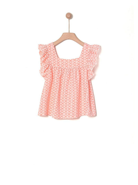 Yell Oh! Kids Blouse Short Sleeve Pink